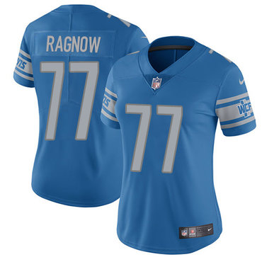 Nike Lions #77 Frank Ragnow Light Blue Team Color Women's Stitched NFL Vapor Untouchable Limited Jersey Nike Lions #77 Frank Ragnow Light Blue Team Color Women's Stitched NFL Vapor Untouchable Limited Jersey