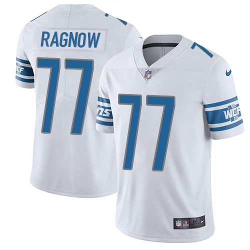 Nike Lions #77 Frank Ragnow White Men's Stitched NFL Vapor Untouchable Limited Jersey Nike Lions #77 Frank Ragnow White Men's Stitched NFL Vapor Untouchable Limited Jersey