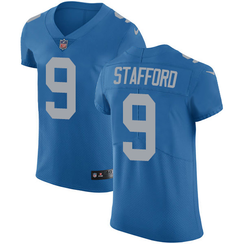 Nike Lions #9 Matthew Stafford Blue Alternate Men's Stitched NFL Vapor Untouchable Elite Jersey Nike Lions #9 Matthew Stafford Blue Alternate Men's Stitched NFL Vapor Untouchable Elite Jersey