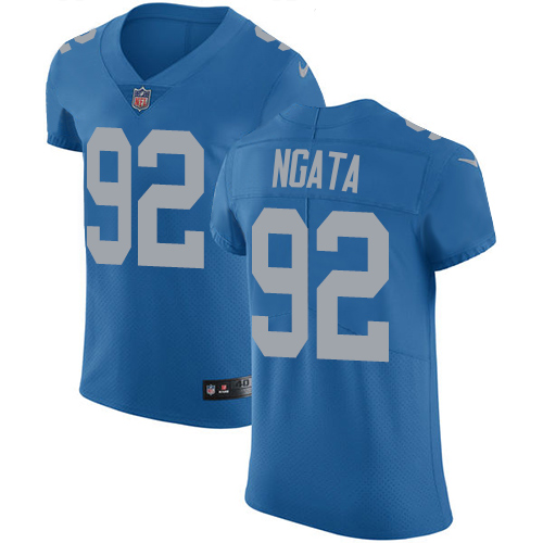 Nike Lions #92 Haloti Ngata Blue Throwback Men's Stitched NFL Vapor Untouchable Elite Jersey Nike Lions #92 Haloti Ngata Blue Throwback Men's Stitched NFL Vapor Untouchable Elite Jersey