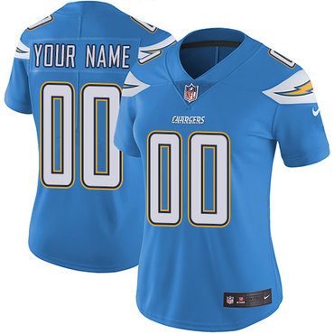 Nike Los Angeles Chargers Elite Electric Blue Alternate Women's Jersey NFL Vapor Untouchable Customized jerseys Nike Los Angeles Chargers Elite Electric Blue Alternate Women's Jersey NFL Vapor Untouchable Customized jerseys