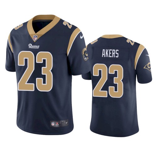 Nike Los Angeles Rams #23 Cam Akers Navy Blue Team Color Men's Stitched NFL Vapor Untouchable Limited Jersey Nike Los Angeles Rams #23 Cam Akers Navy Blue Team Color Men's Stitched NFL Vapor Untouchable Limited Jersey