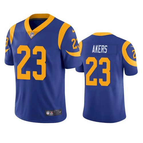 Nike Los Angeles Rams #23 Cam Akers Royal Blue Alternate Men's Stitched NFL Vapor Untouchable Limited Jersey Nike Los Angeles Rams #23 Cam Akers Royal Blue Alternate Men's Stitched NFL Vapor Untouchable Limited Jersey