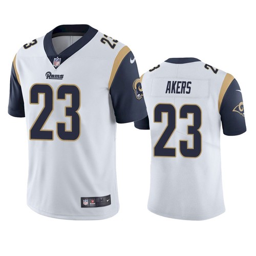 Nike Los Angeles Rams #23 Cam Akers White Men's Stitched NFL Vapor Untouchable Limited Jersey Nike Los Angeles Rams #23 Cam Akers White Men's Stitched NFL Vapor Untouchable Limited Jersey