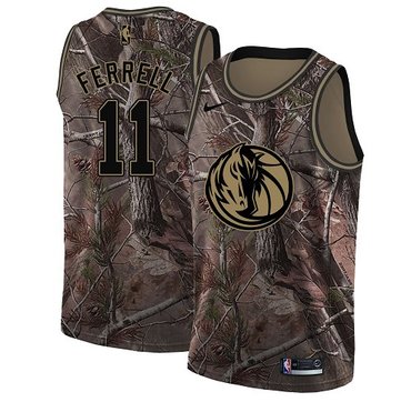 Nike Mavericks #11 Yogi Ferrell Camo Women's NBA Swingman Realtree Collection Jersey
