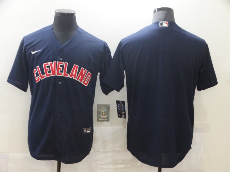 Nike Men's Cleveland Indians Navy Blue Alternate Authentic Team Blank MLB Jersey Nike Men's Cleveland Indians Navy Blue Alternate Authentic Team Blank MLB Jersey