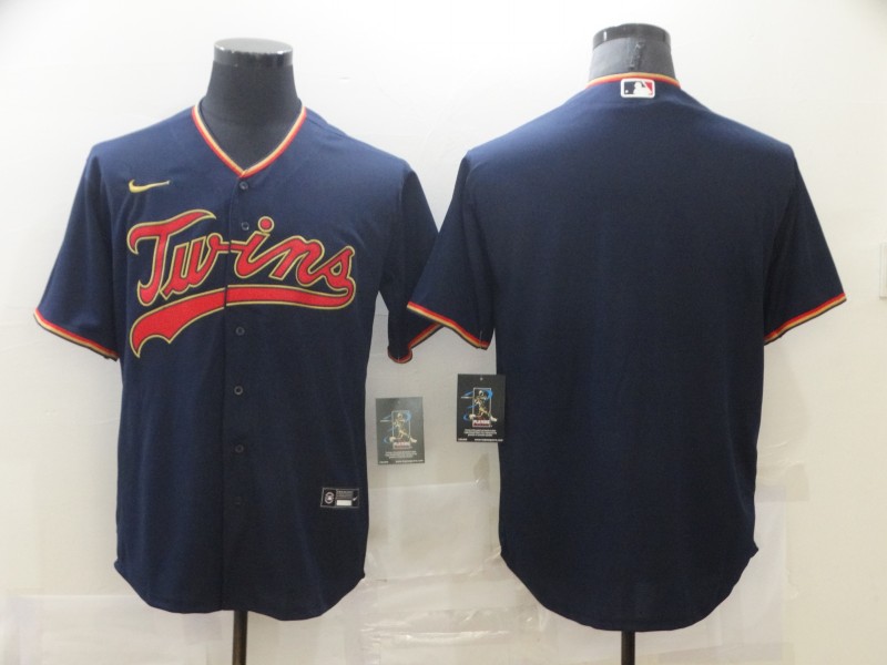 Nike Men's Minnesota Twins Navy Blue Alternate Authentic Team Blank MLB Jersey Nike Men's Minnesota Twins Navy Blue Alternate Authentic Team Blank MLB Jersey