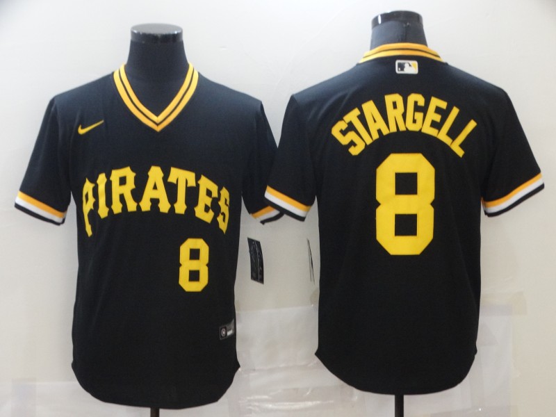 Nike Men's Pittsburgh Pirates # 8 Willie Stargell Black Mesh Batting Practice Throwback Nike Jersey Nike Men's Pittsburgh Pirates # 8 Willie Stargell Black Mesh Batting Practice Throwback Nike Jersey