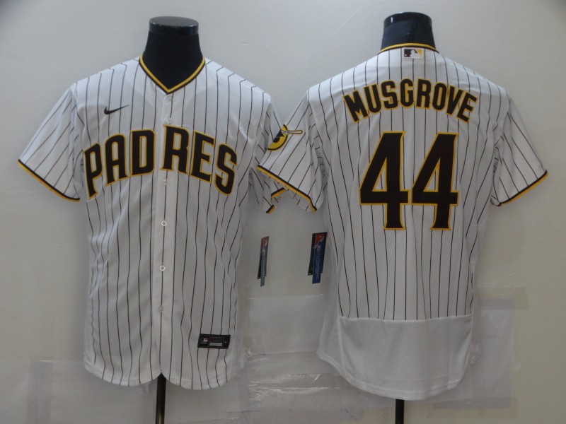 Nike Men's San Diego Padres #44 Musgrove Tan white Authentic Alternate Player Jersey