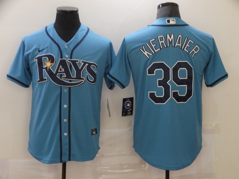 Nike Men's Tampa Bay Rays #39 Kevin Kiermaier Light Blue Alternate 2020 Authentic Team MLB Jersey Nike Men's Tampa Bay Rays #39 Kevin Kiermaier Light Blue Alternate 2020 Authentic Team MLB Jersey