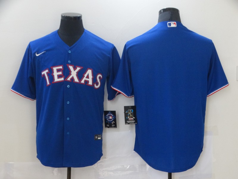 Nike Men's Texas Rangers Blue Blank Cool base Jersey Nike Men's Texas Rangers Blue Blank Cool base Jersey