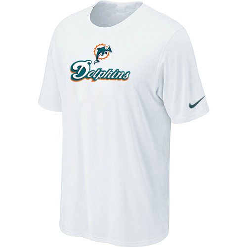 NEW NFL Miami Dolphins Authentic Logo T-Shirt White NEW NFL Miami Dolphins Authentic Logo T-Shirt White