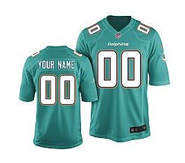 Nike Miami Dolphins Customized 2013 Green Elite Jersey