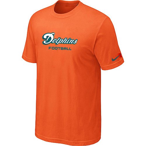 NEW NFL Miami Dolphins Sideline Legend Authentic Font Dri-fit T-Shirt Orange NEW NFL Miami Dolphins Sideline Legend Authentic Font Dri-fit T-Shirt Orange