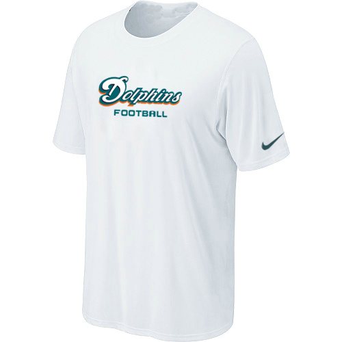 NEW NFL Miami Dolphins Sideline Legend Authentic Font Dri-fit T-Shirt White NEW NFL Miami Dolphins Sideline Legend Authentic Font Dri-fit T-Shirt White