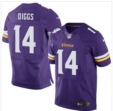 Nike Minnesota Vikings #14 Stefon Diggs Purple Team Color Men's Stitched NFL Elite Jersey Nike Minnesota Vikings #14 Stefon Diggs Purple Team Color Men's Stitched NFL Elite Jersey