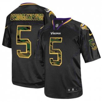 Nike Minnesota Vikings #5 Teddy Bridgewater Black NFL Elite Camo Fashion Jersey Nike Minnesota Vikings #5 Teddy Bridgewater Black NFL Elite Camo Fashion Jersey