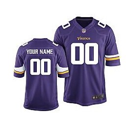 Nike Minnesota Vikings Customized 2013 Purple Game Jersey Nike Minnesota Vikings Customized 2013 Purple Game Jersey