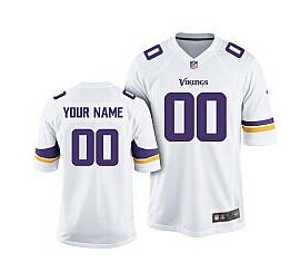 Nike Minnesota Vikings Customized 2013 White Game Jersey Nike Minnesota Vikings Customized 2013 White Game Jersey