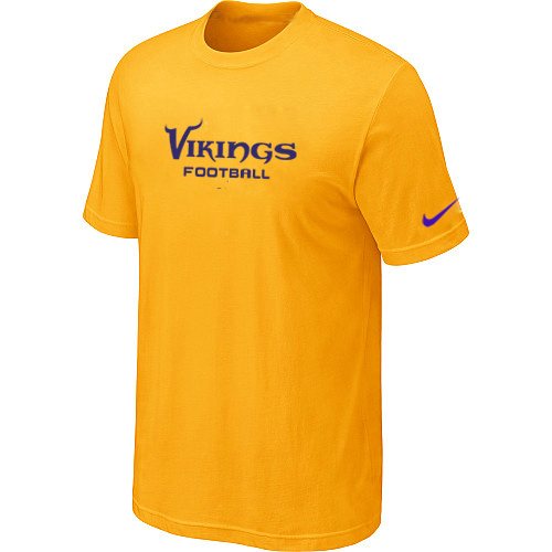 NEW NFL Minnesota Vikings Sideline Legend Authentic Font Dri-fit T-Shirt Yellow NEW NFL Minnesota Vikings Sideline Legend Authentic Font Dri-fit T-Shirt Yellow