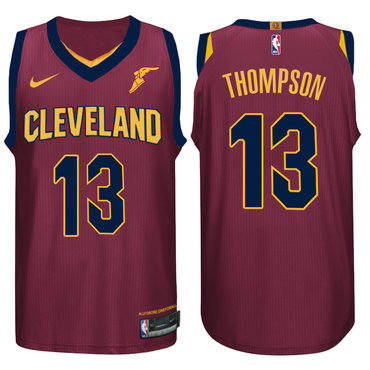 Nike NBA Cleveland Cavaliers #13 Tristan Thompson Jersey 2017 18 New Season Wine Red Jersey