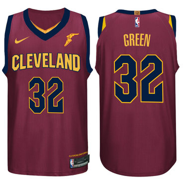Nike NBA Cleveland Cavaliers #32 Jeff Green Jersey 2017 18 New Season Wine Red Jersey