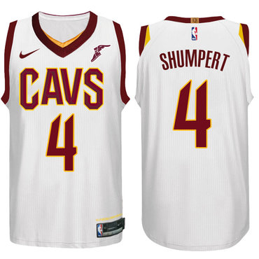 Nike NBA Cleveland Cavaliers #4 Iman Shumpert Jersey 2017 18 New Season White Jersey