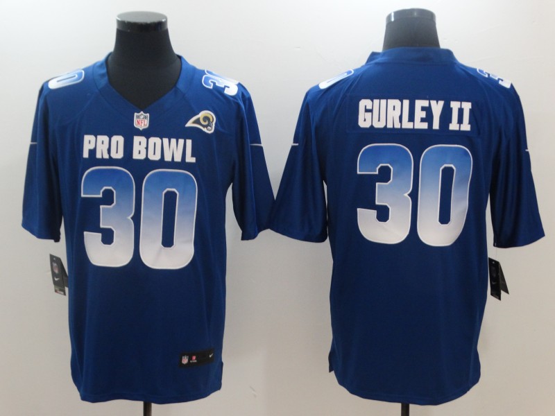 Nike NFC Rams 30 Todd Gurley II Royal 2018 Pro Bowl Game Jersey Nike NFC Rams 30 Todd Gurley II Royal 2018 Pro Bowl Game Jersey