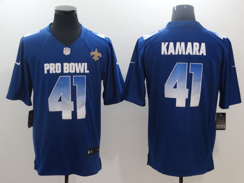 Nike NFC Saints 41 Alvin Kamara Royal 2018 Pro Bowl Game Jersey Nike NFC Saints 41 Alvin Kamara Royal 2018 Pro Bowl Game Jersey