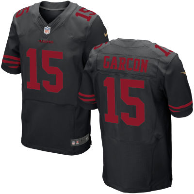 Nike NFL 49ers #15 Garcon Black Elite Jersey Nike NFL 49ers #15 Garcon Black Elite Jersey