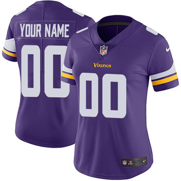Nike NFL Minnesota Vikings Vapor Untouchable Customized Limited Purple Home Women's Jersey Nike NFL Minnesota Vikings Vapor Untouchable Customized Limited Purple Home Women's Jersey