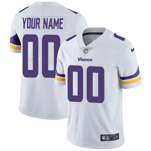 Nike NFL Minnesota Vikings Vapor Untouchable Customized Limited White Road Men's Jersey Nike NFL Minnesota Vikings Vapor Untouchable Customized Limited White Road Men's Jersey