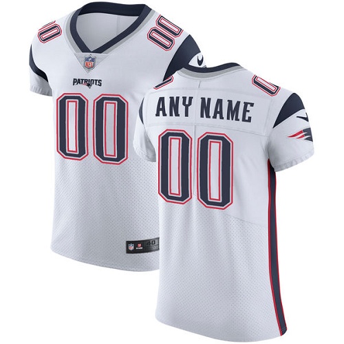 Nike NFL New England Patriots Vapor Untouchable Customized Elite White Road Men's Jersey Nike NFL New England Patriots Vapor Untouchable Customized Elite White Road Men's Jersey