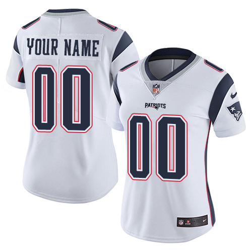 Nike NFL New England Patriots Vapor Untouchable Customized Limited White Road Women's Jersey Nike NFL New England Patriots Vapor Untouchable Customized Limited White Road Women's Jersey