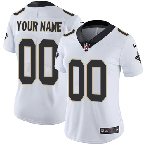 Nike NFL New Orleans Saints Vapor Untouchable Customized Elite White Road Women's Jersey Nike NFL New Orleans Saints Vapor Untouchable Customized Elite White Road Women's Jersey