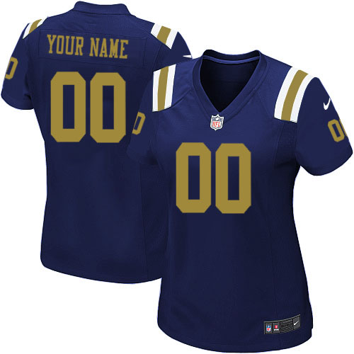 Nike NFL New York Jets Customized Limited Navy Blue Alternate Women's Jersey Nike NFL New York Jets Customized Limited Navy Blue Alternate Women's Jersey