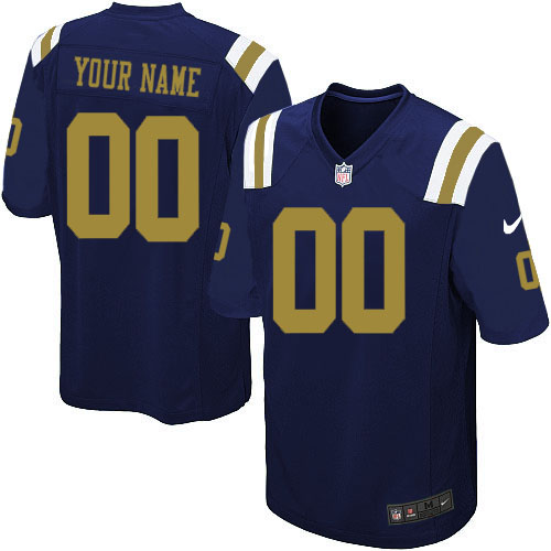 Nike NFL New York Jets CustomizedLimited Navy Blue Alternate Youth Jersey Nike NFL New York Jets CustomizedLimited Navy Blue Alternate Youth Jersey