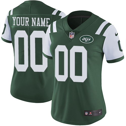 Nike NFL New York Jets Vapor Untouchable Customized Elite Green Home Women's Jersey Nike NFL New York Jets Vapor Untouchable Customized Elite Green Home Women's Jersey