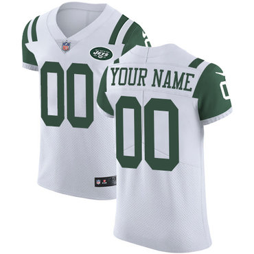 Nike NFL New York Jets Vapor Untouchable Customized Elite White Road Men's Jersey Nike NFL New York Jets Vapor Untouchable Customized Elite White Road Men's Jersey