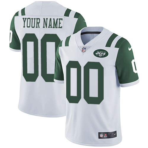 Nike NFL New York Jets Vapor Untouchable Customized Elite White Road Youth Jersey Nike NFL New York Jets Vapor Untouchable Customized Elite White Road Youth Jersey