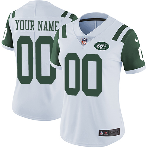 Nike NFL New York Jets Vapor Untouchable Customized Limited White Road Women's Jersey Nike NFL New York Jets Vapor Untouchable Customized Limited White Road Women's Jersey