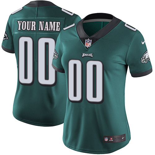 Nike NFL Philadelphia Eagles Vapor Untouchable Customized Limited Midnight Green Home Women's Jersey