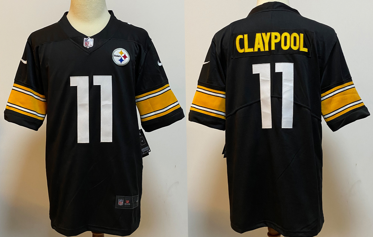 Nike NFL PittsburghSteelers CLAYPOOL 11# Vapor Untouchable Customized Limited Black Home Men's Jersey
