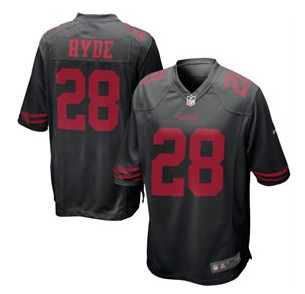 Nike NFL San Francisco 49ers #28 Carlos Hyde Black Alternate Limited Jersey Nike NFL San Francisco 49ers #28 Carlos Hyde Black Alternate Limited Jersey
