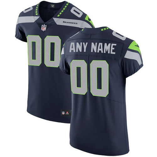 Nike NFL Seattle Seahawks Vapor Untouchable Customized Elite Navy Blue Home Men's Jersey Nike NFL Seattle Seahawks Vapor Untouchable Customized Elite Navy Blue Home Men's Jersey
