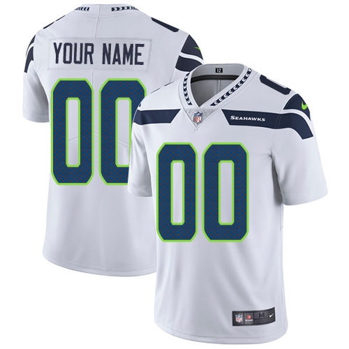 Nike NFL Seattle Seahawks Vapor Untouchable Customized Limited White Road Men's Jersey Nike NFL Seattle Seahawks Vapor Untouchable Customized Limited White Road Men's Jersey