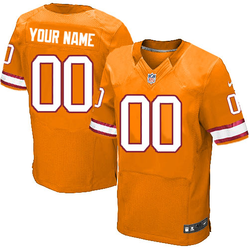 Nike NFL Tampa Bay Buccaneers Customized Elite Orange Alternate Men's Jersey