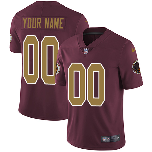 Nike NFL Washington Redskins Vapor Untouchable Customized 80th Anniversary Elite Burgundy Red Alternate Youth Jersey Nike NFL Washington Redskins Vapor Untouchable Customized 80th Anniversary Elite Burgundy Red Alternate Youth Jersey
