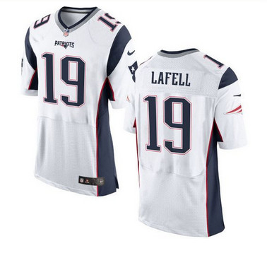 Nike New England Patriots #19 Brandon LaFell White Men's Stitched NFL New Elite Jersey