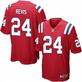 Nike New England Patriots #24 Darrelle Revis Red Alternate NFL Game Jersey Nike New England Patriots #24 Darrelle Revis Red Alternate NFL Game Jersey